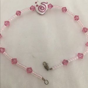 Pink Heart Anklet